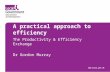 110323 A Practical Approach To Efficiency   The Productivity & Efficiency Exchange