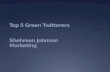 Top 5 Green Twitterers