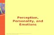 Perception & personality