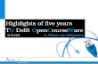 Highlights of 5 years of TU Delft OpenCourseWare