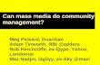 City University Online Journalism week 4: community