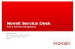 Novell Service Desk