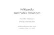 Wikipedia and Public Relations