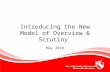 Introducing a new model of overview & scrutiny