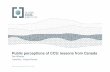 Webinar slides - Public perceptions of CCS: Polling results from the Project Pioneer in Alberta, Canada