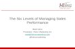 The Six Levels of Managing Sales Performance