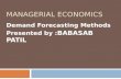 Demand forecasting methods ppt bec bagalkot mba