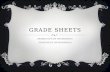 Grade sheets 2013