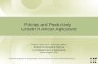 Policies and Productivity Growth in African Agriculture