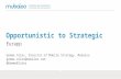 "Opportunistic to Strategic" by Gemma Coles, Mubaloo