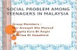 Social Problem Among Teenagers in Malaysia