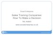 Sales training companies how to make a decision