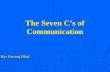The Seven C’S Of Communication