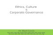 Ethics Culture & Corporate Governance