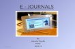 E   journals ppt latest