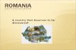 Prezentare Romania in Engleza