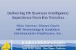 Delivering HR Business Intelligence