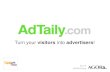 Turn your visitors into advertisers! AdTaily.com