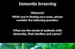 Dementia screening