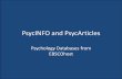 PsycINFO and PsycArticles