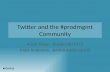 Twitter and the #prodmgmt community - PCA12