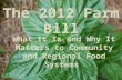 Food Day Farm Bill 2012 Webinar