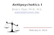 Antipsychotics I