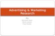 Advertising & marketing research