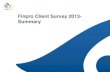 Finpro client survey 2013   summary