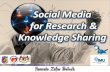 Social Media for Research and Knowledge Sharing for Healthcare