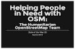 Helping People in Need with OSM: The Humanitarian OpenStreetMap Team