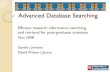 Advanced Database Searching Nov08