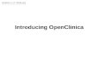 Intro to OpenClinica