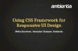 Using css framework for responsive ui design