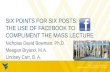 Six points for six posts: The use of facebook to compliment the mass lecture