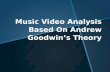 Music video analysis goodwins theory