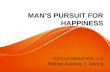 Man pursuit for happiness