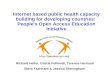 Distance Learning for Health Workshop: Public Health Online Courses - Jessica Sheringham, People's Uni