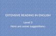 Extensive Reading In English.Level 3