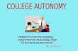 College Autonomy