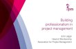 Building professionalism in project management