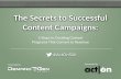 The Secrets to Successful Content Campaigns