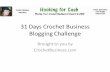 Crochet Business Blogging Challenge #3 January 2013