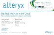 Inspire 2013 - Big Data Analytics in the Cloud- Alteryx