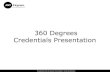 360 Degrees Credentials Presentation