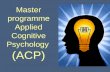 Master Cognitive Psychology