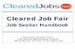 Cleared Job Fair Handbook January 21, 2009