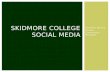 Skidmore College Social Media