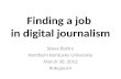 Job Hunting in Digital Journalism