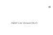 abap list viewer (alv)